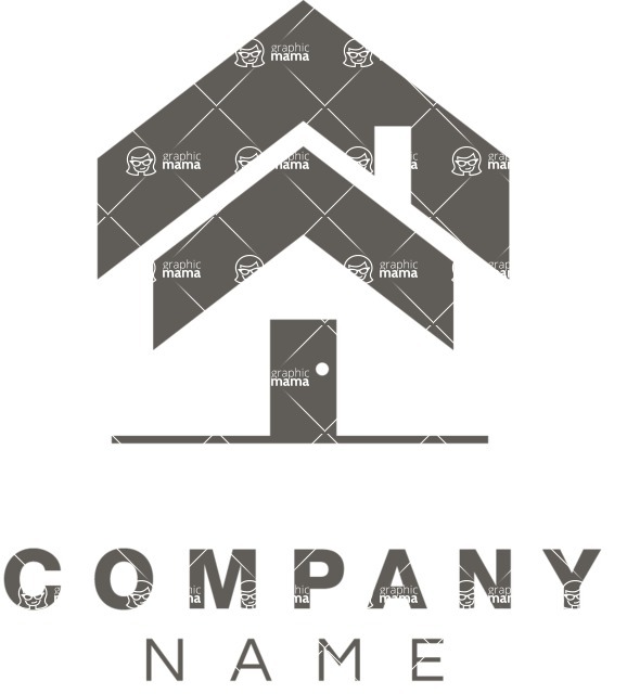 Business Logo Templates - vector graphics in a pack from GraphicMama - Home Investment Company Logo Design